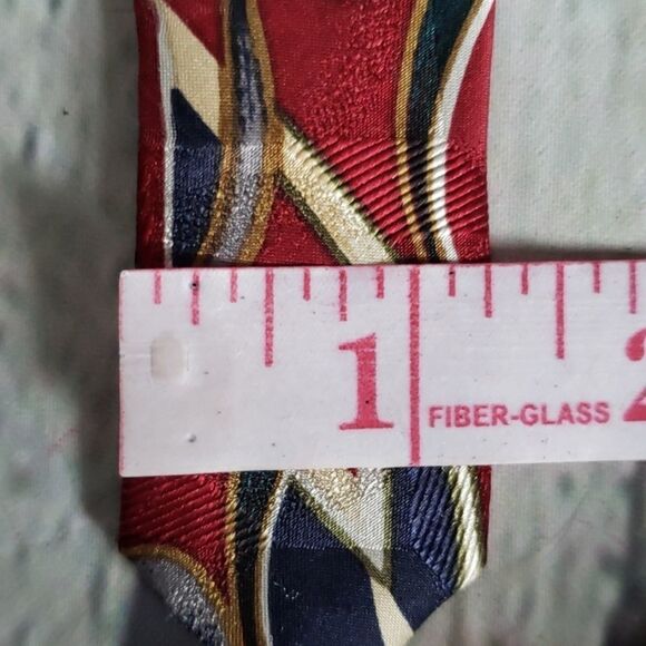 Vintage Bill Blass Designer Geometric Neck Tie - Picture 7 of 7